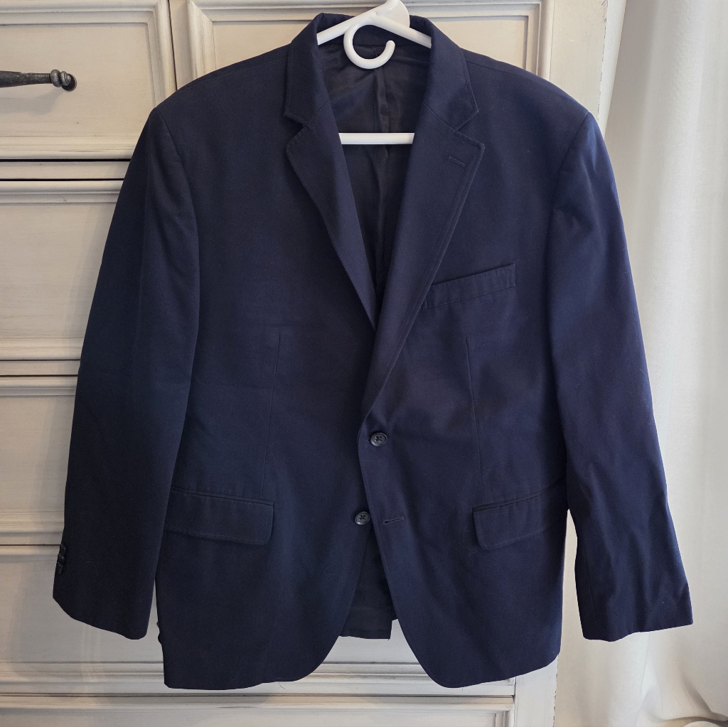 Banana Republic Navy Blazer Two-Button Sport Coat
